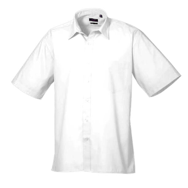 Gents Short Sleeve Poplin Shirt Thumbnail